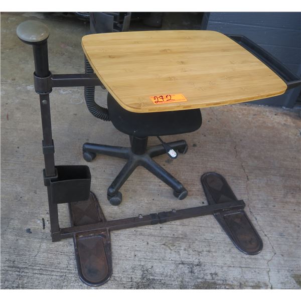 Portable Desk & Rolling Office Chair