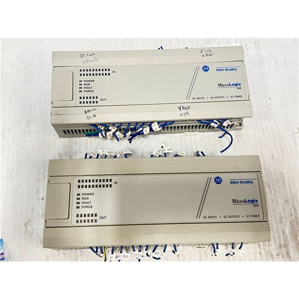 (2) Allen-Bradley #1761-L32BBB MicroLogix 1000 Controllers