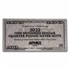 Image 3 : 4 oz Silver Bar - 2022 $100 Bill (w/Box & COA)