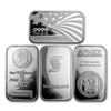 Fifty 1 oz Pure Silver Bars W/Morgan Imprint .999 Pure Silver