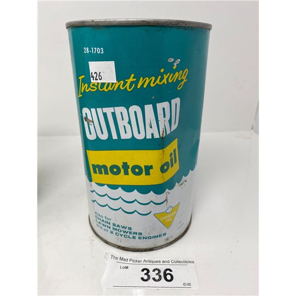 Canadian Tire Outboard Motor Oil Quart Can