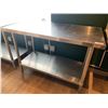 Image 2 : Stainless Steel Kitchen Prep Table 48"x24"