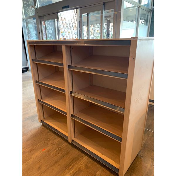 Retail Display Shelving Unit, Commercial with 8 Adjustable shelves 58"Wx51"Hx20"D