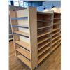 Image 2 : Retail Shelving Unit, 3 Sided with 15 adjustable Shelves, 74"Lx34W"x64"H