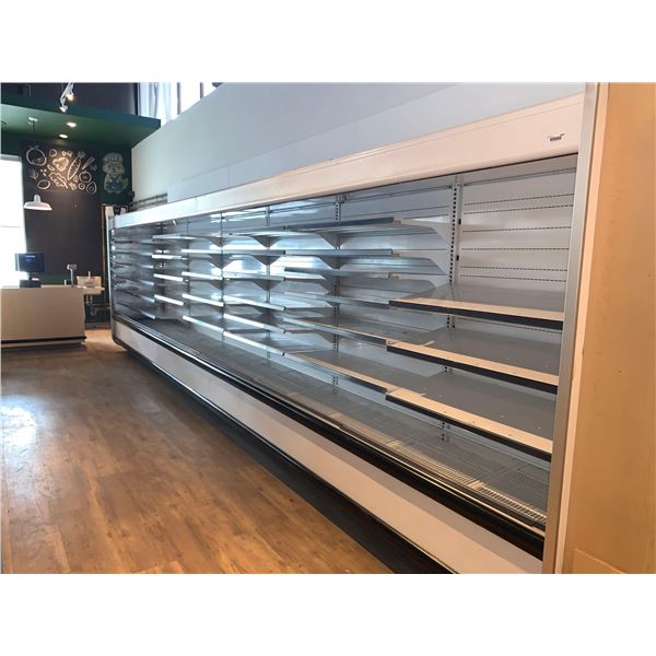 Hussman Open Case Refrigerated Produce/Dairy Display Case includes condensing unit - 20 ft long - in