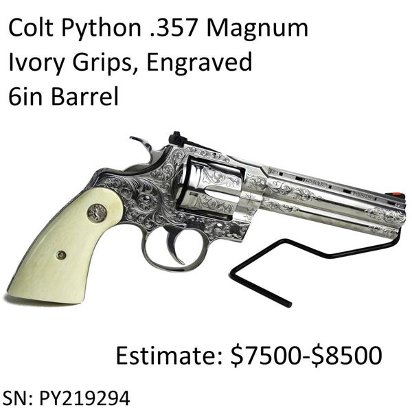 6in Python Colt Python .357 Magnum 6in Barrel Revolver