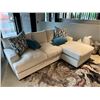 Image 1 : L-SHAPED SECTIONAL SOFA WITH THROW CUSHIONS, 98" X 71"
