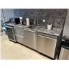 Image 1 : KITCHEN BAR HEIGHT COUNTER AND BACK COUNTER, INCLUDES FULL SUSPENSION DRAWERS IN EACH,