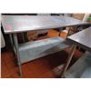 Image 4 : Stainless Steel Kitchen Work Table w/ Undershelf 60" x 30”