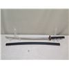 Image 2 : Stainless 440 Steel Sword w/ Carved Hilt & Sheath 42"L (Stand not included)