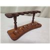 Image 2 : Wooden Pipe Stand for 6 Pipes 10"x3.5"x5"H