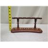 Image 8 : Wooden Pipe Stand for 6 Pipes 10"x3.5"x5"H