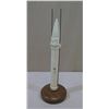 Image 1 : USA Rocket Display Model on Wooden Stand 12"L