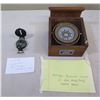 Image 2 : Steamer Brand Binnacle Compass 6" In Box & Lenstatic Military Compass