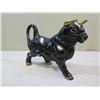 Image 2 : Mid-Century Ceramic Bull & Sleeping Cat Figurines