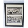 Image 2 : Rice Planting Woodblock Artwork by G. Hashiro Okuyama, Framed 12"x15"