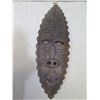 Image 2 : Qty 3 Wooden Tribal Mask Wall Hangings Misc Sizes (some damage)