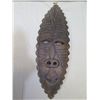 Image 2 : Qty 3 Wooden Tribal Mask Wall Hangings Misc Sizes (some damage)