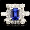 18K Gold 2.00ct Tanzanite & 1.20ctw Diamond Ring