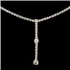 Image 2 : 18K White Gold 1.40ctw Diamond Necklace
