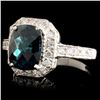 Image 2 : 18K Gold 2.70ct Tourmaline & 0.80ctw Diamond Ring