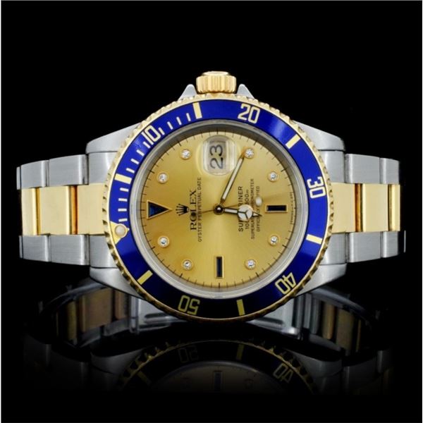 Rolex YG/SS Submariner Men's Wristwatch