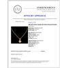 Image 4 : 18K Gold 0.36ctw Sapphire & 0.43ctw Diamond Pendan