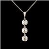 14K Gold 0.45ctw Diamond Pendant