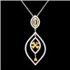 Image 1 : 18K Gold 1.27ctw Diamond Pendant