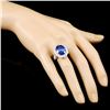 Image 3 : 18K Gold 8.16ct Tanzanite & 2.63ctw Diamond Ring