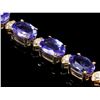 Image 2 : 14k Gold 17.00ct Tanzanite & 0.70ct Diamond Brace