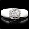 Image 1 : 14K White Gold 0.86ctw Diamond Ring
