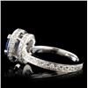Image 3 : 14K White Gold 1.32ct Sapphire & 2.23ct Diamond Ri
