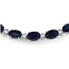 Image 2 : 14k Gold 25.00ct Sapphire & 1.00ct Diamond Neckla