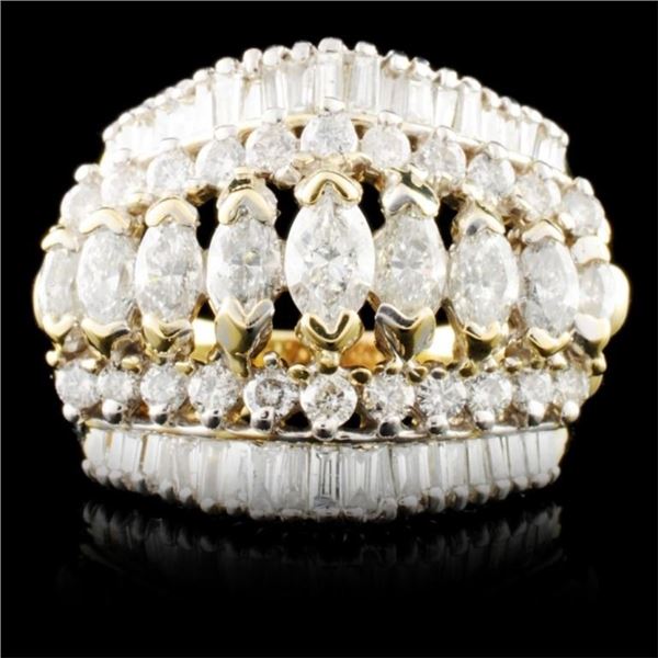 14K Yellow Gold 3.15ctw Diamond Ring