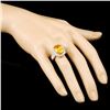 Image 3 : 18K Gold 7.39ct Sapphire & 2.55ctw Diamond Ring