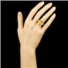 Image 4 : 18K Gold 7.39ct Sapphire & 2.55ctw Diamond Ring