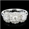 Image 1 : 14K White Gold 1.20ctw Diamond Ring