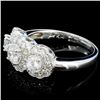 Image 3 : 14K White Gold 1.20ctw Diamond Ring