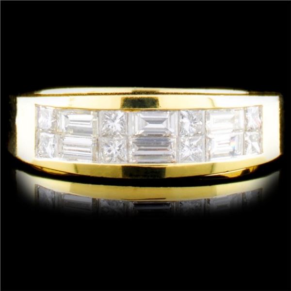 18K Yellow Gold 0.78ctw Diamond Ring