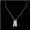 Image 2 : 14K Gold 0.63ctw Diamond Pendant