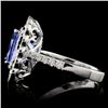 Image 3 : 18K White Gold 4.14ct Tanzanite & 1.41ct Diamond R