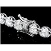Image 3 : 18k White Gold 9.50ct Diamond Tennis Bracelet