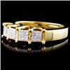 Image 3 : 18K Yellow Gold 0.62ctw Diamond Ring