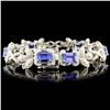 Image 2 : 14K Gold 6.28ct Tanzanite & 3.69ct Diamond Bracel