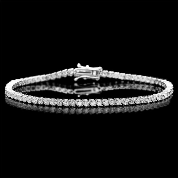 18k White Gold 4.00ct Diamond Bracelet