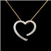 14K Gold 0.18ctw Diamond Pendant