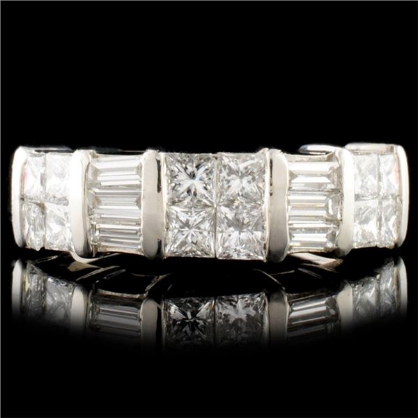 Platinum 1.71ctw Diamond Ring