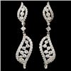 Image 1 : 18K Gold 1.68ctw Diamond Earrings