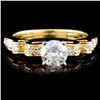 18K Yellow Gold 0.93ctw Diamond Ring